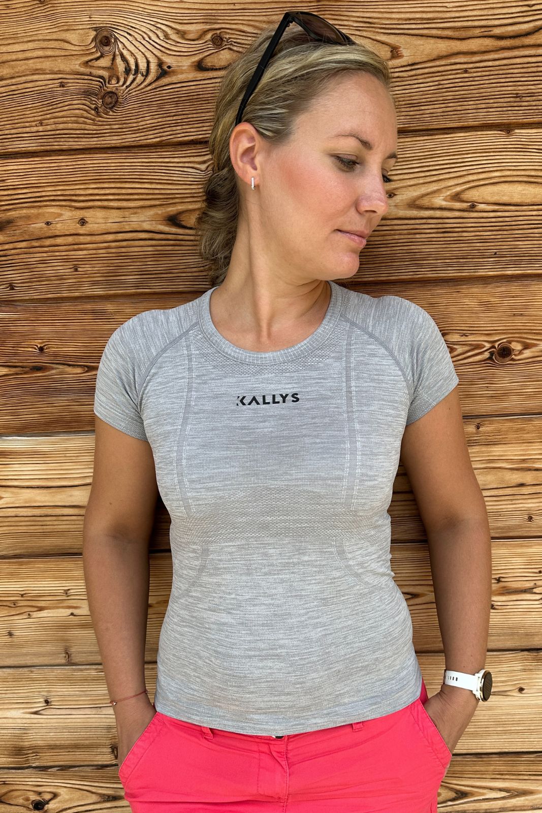 Kallys Simplicity dámske šporotvé tričko šedé