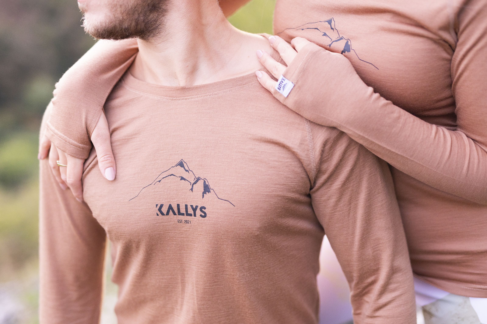 kallys summit merino tričko s dlhým rukávom hnedé