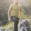 kallys supreme silk pánske merino tričko zelené s krátkym rukávom