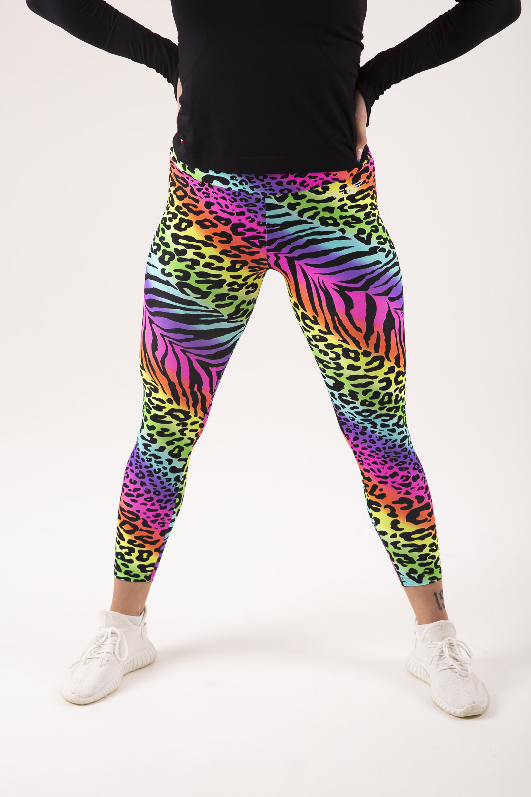 Kallys Dámske tvarujúce športové legíny multicolor UNICORN