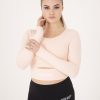 Kallys Dámsky športový crop top ružový HERO