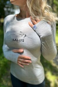 Kallys dámske merino tričko šedé summit