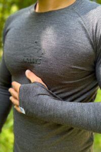 Kallys pánske merino tričko tmavošedé summit